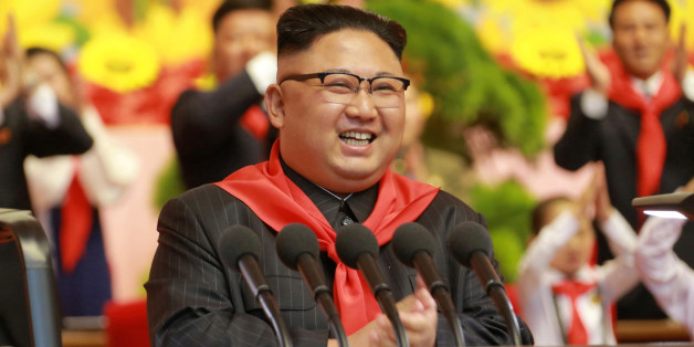North Korean leader Kim Jong Un reacts during the 8th Congress of the Korean Children's Union (KCU) at the April 25 House of Culture in this undated photo released by North Korea's Korean Central News Agency (KCNA) in Pyongyang June 7, 2017. REUTERS/KCNA ATTENTION EDITORS - THIS PICTURE WAS PROVIDED BY A THIRD PARTY. REUTERS IS UNABLE TO INDEPENDENTLY VERIFY THE AUTHENTICITY, CONTENT, LOCATION OR DATE OF THIS IMAGE. FOR EDITORIAL USE ONLY. NOT FOR SALE FOR MARKETING OR ADVERTISING CAMPAIGNS. N