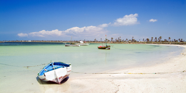 Beach at Chergui island, Kerkennah Islands, Tunisia, North Africa