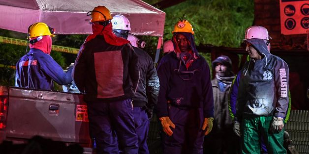 A miners gestures during search operations outside of 'La Guasca' mine in a rural area of Cucunuba, Cundinamarca department on June 24, 2017.
An explosion at a central Colombian coal mine killed at least two people, as rescuers scrambled to find another 11 who are still missing, authorities said, updating earlier figures. / AFP PHOTO / Luis Acosta (Photo credit should read LUIS ACOSTA/AFP/Getty Images)