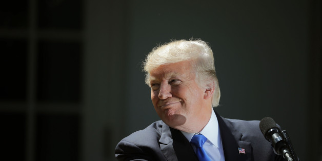 WASHINGTON, DC - JUNE 09: U.S. President Donald Trump speaks during a joint news conference with Romanian President Klaus Iohannis in the Rose Garden at the White House June 9, 2017 in Washington, DC. According to news reports, Iohannis said the meetings agenda was supposed to include talks on economic investment and security issues related to Russia. (Photo by Chip Somodevilla/Getty Images)
