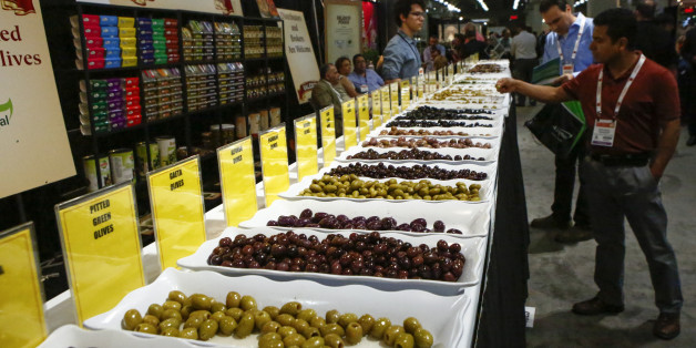 NEW YORK, NY - JUNE 27: Products are displayed at the Annual Summer Fancy Food Show at the Javits Center in Manhattan on June 27, 2016 in New York City. (Photo by VIEW press/Corbis via Getty Images)