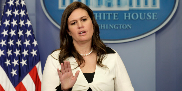Die Pressesprecherin des Weißen Hauses Sarah Huckabee ließ kein gutes Haar an den Medien.