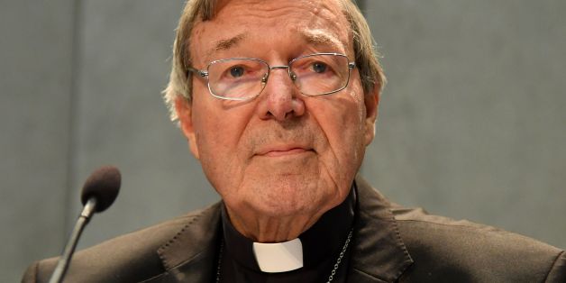 Australian Cardinal George Pell makes a statement at the Holy See Press Office, Vatican city on June 29, 2017 after being charged with historical child sex offences in a case that has rocked the church.Cardinal Pell says on June 29 that he will return to Australia to face sex abuse charges. / AFP PHOTO / Alberto PIZZOLI (Photo credit should read ALBERTO PIZZOLI/AFP/Getty Images)