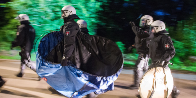 Die Polizei räumte am Sonntag in Hamburg ein Protest-Camp von G20-Gegnern.