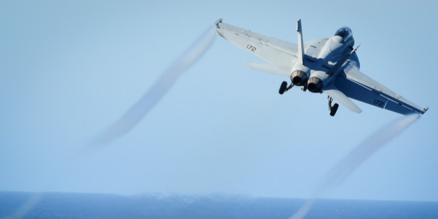 FILE PHOTO: An F/A-18E Super Hornet takes off from the flight deck of the U.S. Navy aircraft carrier USS Nimitz on October 29, 2016. U.S. Navy/Seaman Weston A. Mohr/Handout/File Photo via REUTERS. ATTENTION EDITORS - THIS IMAGE HAS BEEN SUPPLIED BY A THIRD PARTY. TPX IMAGES OF THE DAY