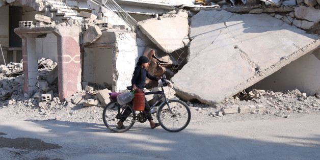 Daily life in the Douma Near Damascus area after the signing of the Cease-fire Memorandum at the Astana Conference Syria May 6, 2017. (Photo by Samer Bouidani/NurPhoto via Getty Images)