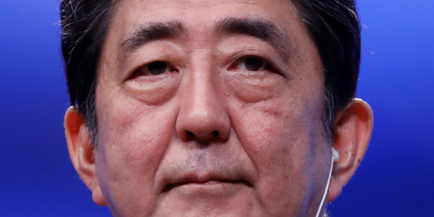Japan's Prime Minister Shinzo Abe attends a EU-Japan summit in Brussels, Belgium July 6, 2017. REUTERS/Yves Herman