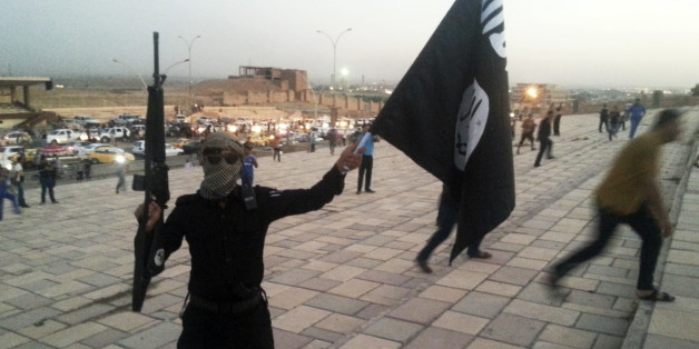 Un combattant de Daech à Mossoul, Irak, 2014.