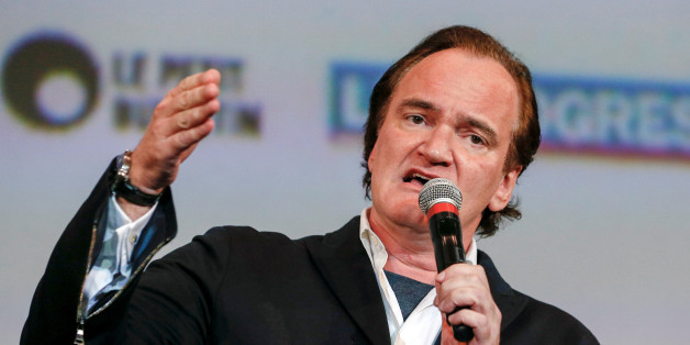 Director Quentin Tarantino speaks at the opening day of the Lumiere Festival in Lyon, France, October 8, 2016. REUTERS/Robert Pratta