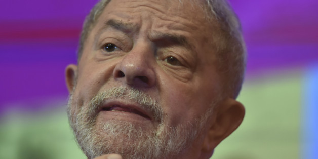 BRASILIA, BRAZIL - JUNE 01: Former President of Brazil Lula da Silva gestures during the 6th National Congress of the Labour Party at Sede Nacional do PT on June 01, 2017 in Brasilia, Brazil. (Photo by Ricardo Botelho/Brazil Photo Press/LatinContent/Getty Images)