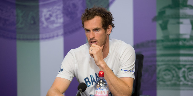 Tennis - Wimbledon - London, Britain - July 12, 2017 Great Britainâs Andy Murray during a press conference after losing his quarter final match against Sam Querrey of the U.S. REUTERS/Joe Toth/Pool