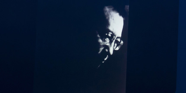 A portrait of Liu Xiaobo is displayed on a screen at the Nobel Peace Prize Concert at Oslo Spektrum on December 11, 2010 in Oslo, Norway. (Photo by Nigel Waldron/WireImage)