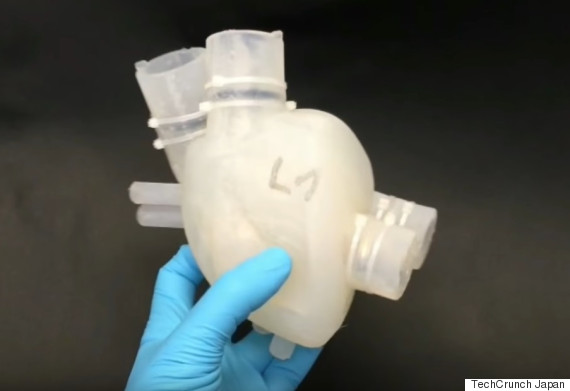 本物そっくりに動くソフトな人工心臓、3Dプリントで作られた