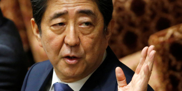 Japan's Prime Minister Shinzo Abe attends a lower house budget committee session at the parliament in Tokyo, Japan July 24, 2017. REUTERS/Toru Hanai