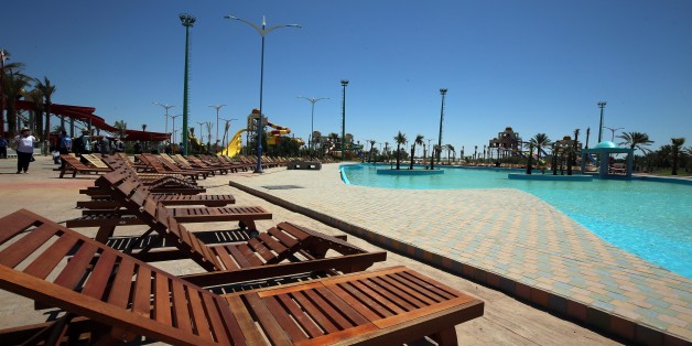 Big tourist project in Biskra, Algeria, on 4 July 2017. at the height of its beauty. Realized over an area of more than 52 hectares, the tourism project "Jardins des Zibans" is structured around several infrastructures. A project "crazy, grandiose", $ 400 million investment. (Photo by Billal Bensalem/NurPhoto via Getty Images)