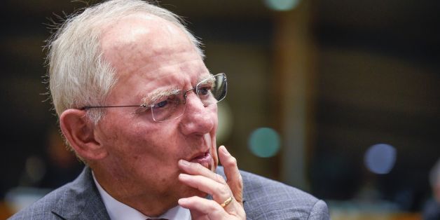 German Finance Minister Wolfgang Schaeuble looks on during an Ecofin meeting at the EU headquarters in Brussels on July 11, 2017. / AFP PHOTO / JOHN THYS (Photo credit should read JOHN THYS/AFP/Getty Images)