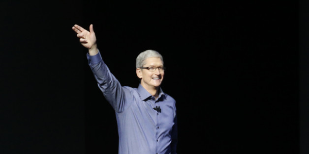 Apple CEO Tim Cook takes the stage during an Apple media event in San Francisco, California, September 9, 2015. Reuters/Beck Diefenbach
