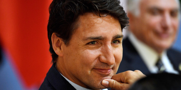 Canada's Prime Minister Justin Trudeau at the start of the "retreat meeting" on the first day of the G20 summit in Hamburg, Germany, July 7, 2017. REUTERS/John MACDOUGALL/POOL