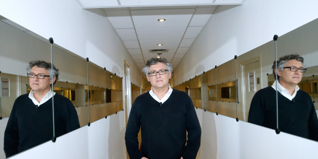 PARIS, FRANCE - APRIL 08: Philosopher Michel Onfray presents his book 'Cosmos - Vers une sagesse sans morale' during the 'Vivement Dimanche' French TV Show at Pavillon Gabriel on April 8, 2015 in Paris, France. (Photo by Bertrand Rindoff Petroff/Getty Images)