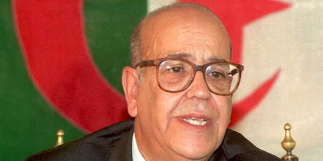 ALGIERS, ALGERIA - AUGUST 26: Former Prime Minister Reda Malek of Algeria announces his candidacy for the presidential elections which will take place 16 November, during a press conference at Hotel El Djazair 26 August in Algiers. (Photo credit should read AFP/AFP/Getty Images)