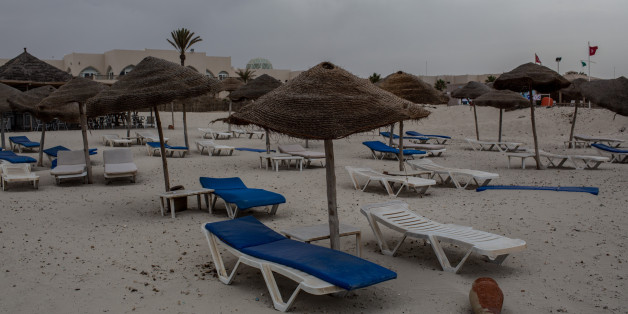 DJERBA, TUNISIA - JUNE 30: Empty beach chairs are seen on June 30, 2016 in Djerba, Tunisia. Before the 2011 revolution, tourism in Tunisia accounted for approximately 7% of the countries GDP. The two 2015 terrorist attacks at the Bardo Museum and Sousse Beach saw tourism numbers plummet even further forcing hotels to close and many tourism and hospitality workers to lose their jobs. (Photo by Chris McGrath/Getty Images)