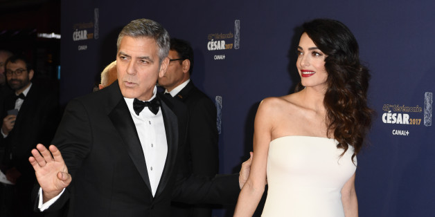PARIS, FRANCE - FEBRUARY 24: George Clooney and Amal Clooney arrive at the Cesar Film Awards 2017 at Salle Pleyel on February 24, 2017 in Paris, France. (Photo by François Pauletto/Corbis via Getty Images)