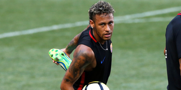 Football Soccer - Barcelona training - Red Bull Arena, Harrison, New Jersey, U.S. - July 21, 2017 - Barcelona's Neymar trains ahead of International Champions Cup. REUTERS/Mike Segar