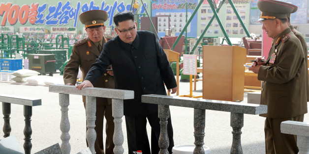 North Korean leader Kim Jong Un visits the exhibition of utensils and tools, finishing building materials and sci-tech achievements organised by the Ministry of the People's Armed Forces in this undated photo released by North Korea's Korean Central News Agency (KCNA) May 13, 2017. KCNA/via REUTERS ATTENTION EDITORS - THIS PICTURE WAS PROVIDED BY A THIRD PARTY. REUTERS IS UNABLE TO INDEPENDENTLY VERIFY THIS IMAGE. FOR EDITORIAL USE ONLY. NOT FOR USE BY REUTERS THIRD PARTY DISTRIBUTORS. SOUTH KO