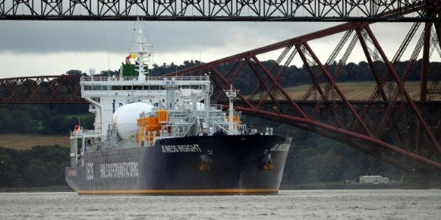 Première livraison de la gaz de schiste en provenance des Etats-Unis à Grangemouth, au Royaume-Uni, le 27 septembre 2016 / AFP/Archives / Andy Buchanan