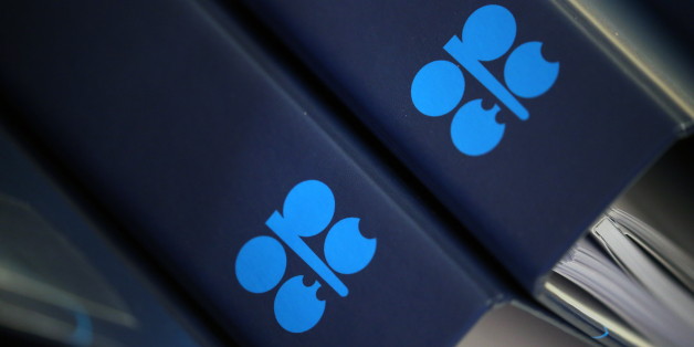 ST PETERSBURG, RUSSIA - JULY 24, 2017: OPEC logos seen at the 4th Meeting of the Joint Ministerial Monitoring Committee (JMMC) of the Organization of the Petroleum Exporting Countries (OPEC) on stabilizing the global oil market. Peter Kovalev/TASS (Photo by Peter Kovalev\TASS via Getty Images)