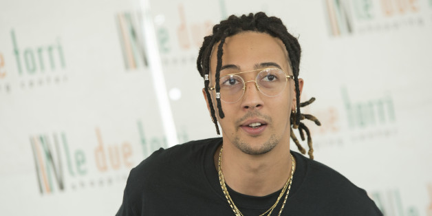 LE DUE TORRI SHOPPING CENTER, STEZZANO, BERGAMO, ITALY - 2017/05/27: Ghali Amdouni an Italian rapper of Tunisian origin, presents his album and meets fans at the Le Due Torri Shopping Center. (Photo by Pamela Rovaris/Pacific Press/LightRocket via Getty Images)