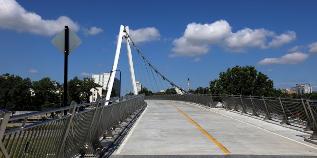 CHICAGO - JULY 15: The new 35th Street pedestrian and bicycle bridge soars over Lake Shore Drive at 35th Street in Chicago, Illinois on July 15, 2017. (Photo By Raymond Boyd/Getty Images)