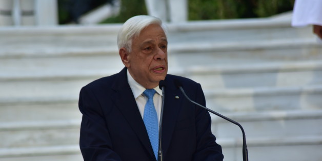 PRESIDENTIAL MANSION, ATHENS, ATTIKI, GREECE - 2017/07/24: Speech of the President of Hellenic Republic Prokopis Pavlopoulos, during the 43rd anniversary for the restoration of Democracy in Greece. (Photo by Dimitrios Karvountzis/Pacific Press/LightRocket via Getty Images)