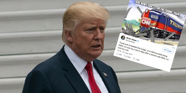 Trump twittert irre Gewaltfantasie gegen CNN-Reporter – und macht dann einen Rückzieher