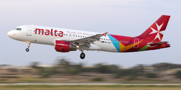 Luqa, Malta - June 23, 2016: Air Malta Airbus A320