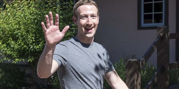 Mark Zuckerberg, chief executive officer and founder of Facebook Inc., waves after the morning session during the Allen & Co. conference in Sun Valley, Idaho, U.S., on Thursday, July 13, 2017. The 34th annual Allen & Co. conference gathers many of America's wealthiest and most powerful people in media, technology, and sports. Photographer: David Paul Morris/Bloomberg via Getty Images