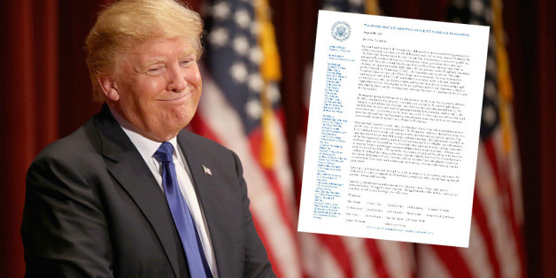 Ein offizieller Brief an Trump sorgt für Wirbel - er soll eine versteckte Botschaft enthalten