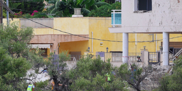 Investigators search the rubble of a house, where suspects of this week's twin assaults in Spain were believed to be building bombs, in Alcanar on August 20, 2017.Police said today they have found more than 120 gas canisters in a house in Alcanar, where suspects of this week's twin assaults in Spain were believed to be building bombs for 'one or more' attacks in Barcelona. On the eve of the attack in Barcelona, an explosion had occurred at the house about 200 kilometres south of the city, and po