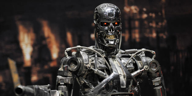 A full-scale figure of a terminator robot 'T-800', used at the movie 'Terminator 2', is displyed at a preview of the Terminator Exhibition in Tokyo on March 18, 2009. The exhibition, displayed figures, properties and movie set of Terminator series, will open March 19 through June 28 as the new movie 'Terminator 4' will be screning here in June. AFP PHOTO / Yoshikazu TSUNO (Photo credit should read YOSHIKAZU TSUNO/AFP/Getty Images)