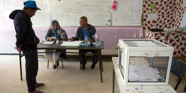 An Algerian man casts his vote at a polling station in the town of Blida, 45 kilometres (30 miles) southwest of Algiers, on May 4, 2017 during parliamentary elections.Algerians voted for a new parliament amid soaring unemployment and a deep financial crisis caused by a collapse in oil revenues. / AFP PHOTO / stringer (Photo credit should read STRINGER/AFP/Getty Images)
