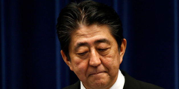 Japan's Prime Minister Shinzo Abe attends a news conference after reshuffling his cabinet, at his official residence in Tokyo, Japan, August 3, 2017. REUTERS/Kim Kyung-hoon