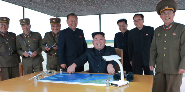 North Korean leader Kim Jong Un inspects a long and medium-range ballistic rocket launch drill in this undated photo released by North Korea's Korean Central News Agency (KCNA) in Pyongyang on August 30, 2017. KCNA/via REUTERS ATTENTION EDITORS - THIS IMAGE WAS PROVIDED BY A THIRD PARTY. REUTERS IS UNABLE TO INDEPENDENTLY VERIFY THIS IMAGE. SOUTH KOREA OUT. NO THIRD PARTY SALES. NOT FOR USE BY REUTERS THIRD PARTY DISTRIBUTORS.