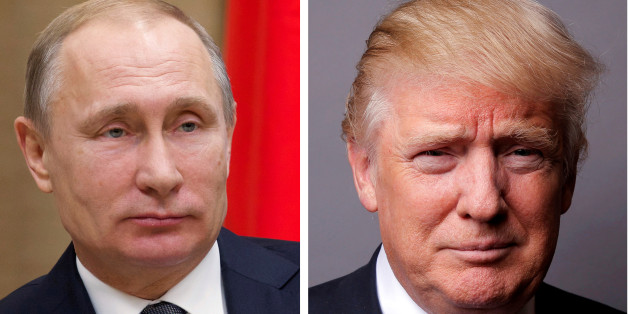 FILE PHOTO: A combination of file photos showing Russian President Vladimir Putin at the Novo-Ogaryovo state residence outside Moscow, Russia, January 15, 2016 and U.S. President Donald Trump posing for a photo in New York City, U.S., May 17, 2016. REUTERS/Ivan Sekretarev/Pool/Lucas Jackson/File Photos TPX IMAGES OF THE DAY