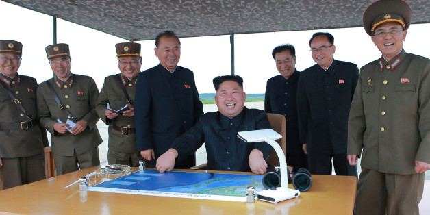 North Korean leader Kim Jong Un inspects a long and medium-range ballistic rocket launch drill in this undated photo released by North Korea's Korean Central News Agency (KCNA) in Pyongyang on August 30, 2017. KCNA/via REUTERS ATTENTION EDITORS - THIS IMAGE WAS PROVIDED BY A THIRD PARTY. REUTERS IS UNABLE TO INDEPENDENTLY VERIFY THIS IMAGE. SOUTH KOREA OUT. NO THIRD PARTY SALES. NOT FOR USE BY REUTERS THIRD PARTY DISTRIBUTORS.