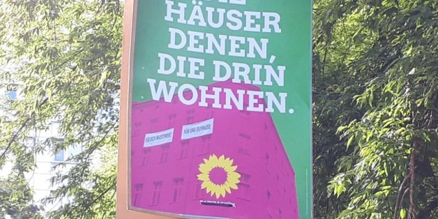 "Wohnungseigentümer enteignen?" Grüne geraten durch Plakat in Erklärungsnot – und widersprechen sich