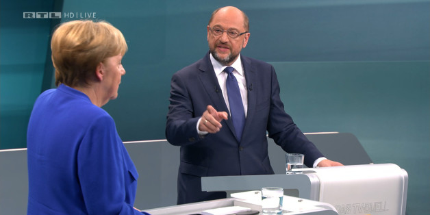 Martin Schulz attackiert Angela Merkel im TV-Duell