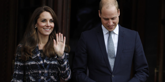 Britain's Prince William and his wife Catherine, Duchess of Cambridge, leave Manchester Town Hall after attend a paving stone ceremony for Victoria Cross recepients, at the Manchester Cenotaph in Manchester, Britain October 14, 2016. REUTERS/Darren Staples