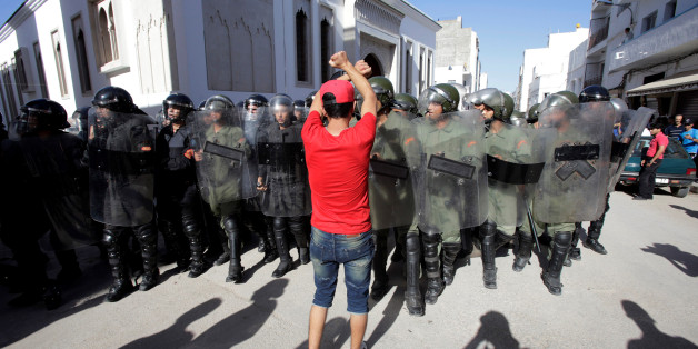 A protester shouts slogan during a demonstration against alleged corruption in the town of Al-Hoceima, Morocco July 20, 2017. REUTERS/Youssef Boudlal