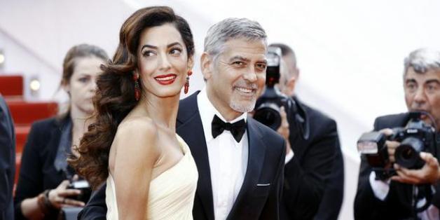George Clooney mit seiner Frau Amal Alamuddin