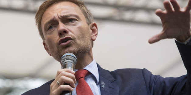 Christian Lindner bei einem Wahlkampfauftritt